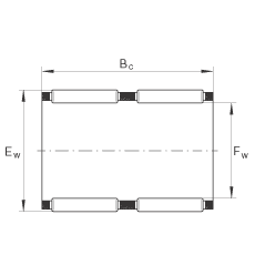 滾針及保持架組件 K75X83X40-ZW, 根據(jù) DIN 5405-1/ ISO 3030 標(biāo)準(zhǔn)，雙列