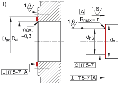 角接觸球軸承單元 ZKLR1035-2Z, 雙向，螺釘安裝，兩側(cè)間隙密封