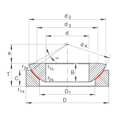 推力關(guān)節(jié)軸承 GE45-AW, 根據(jù) DIN ISO 12 240-3 標(biāo)準(zhǔn)，免維護(hù)