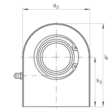 液壓桿端軸承 GF50-DO, 根據(jù) DIN ISO 12 240-4 標(biāo)準(zhǔn)，帶焊接面，需維護