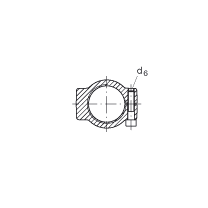 液壓桿端軸承 GIHRK60-DO, 根據(jù) DIN ISO 12 240-4 標(biāo)準(zhǔn)，帶右旋螺紋夾緊裝置，需維護(hù)
