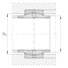 關(guān)節(jié)軸承 GE200-LO, 根據(jù) DIN ISO 12 240-1 標(biāo)準(zhǔn)，需維護(hù)