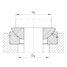 推力關節(jié)軸承 GE60-AX, 根據 DIN ISO 12 240-3 標準，需維護